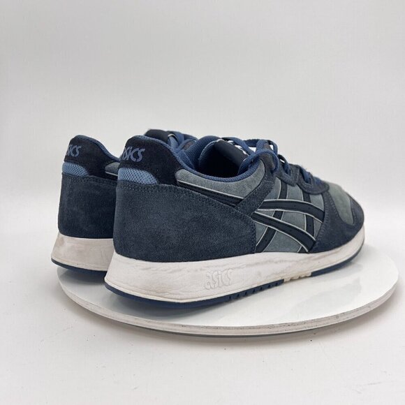 Asics Lyte Classic Men Size 11 1201A103-024 Blue Suede Fabric Athletic Shoes - Picture 2 of 14